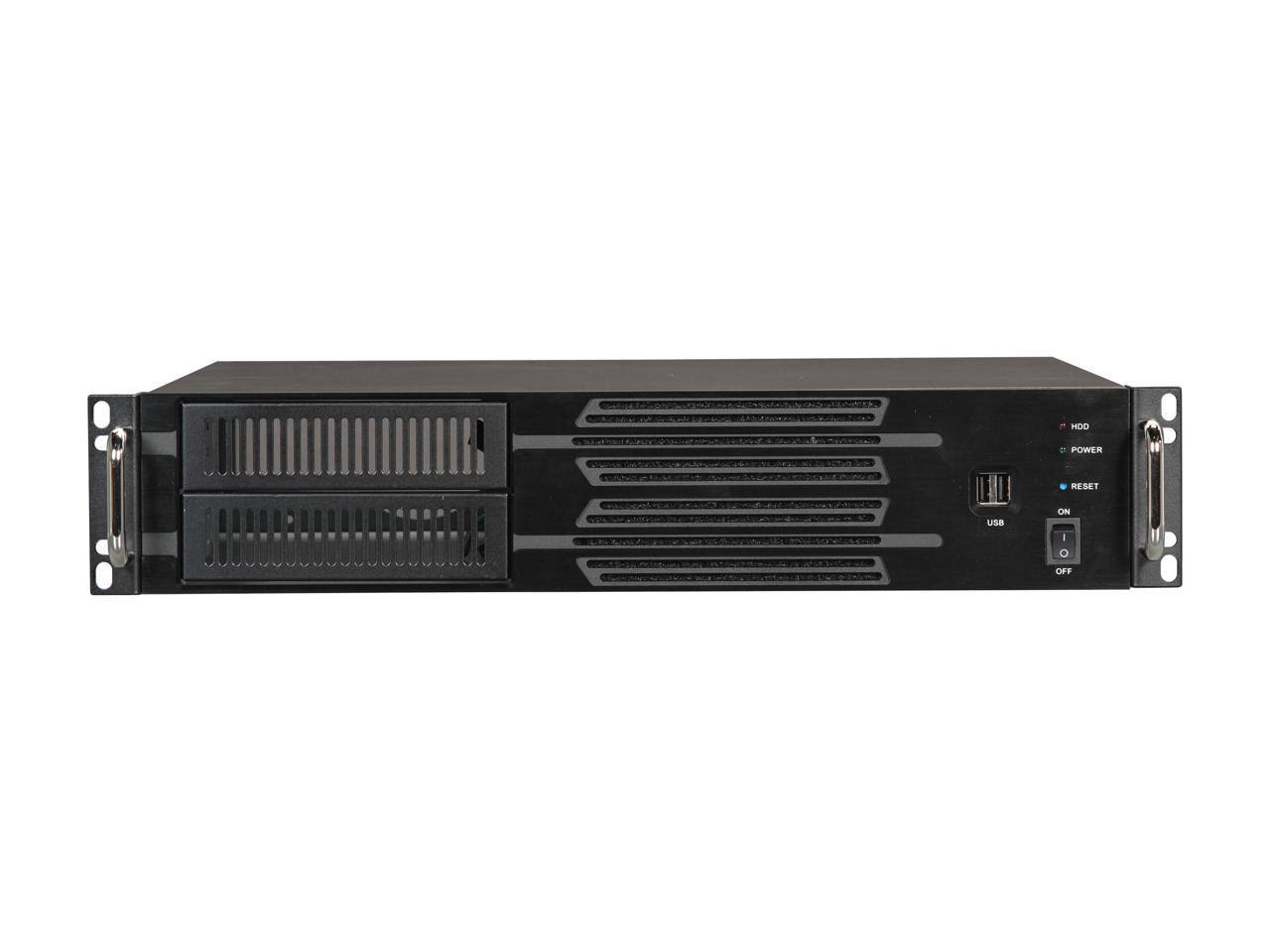 Athena Power RM-2U200H Black 2U Rackmount Server Case U456731