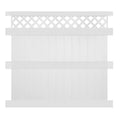 Weatherables Ashton 8 ft. H x 6 ft. W White Vinyl Privacy Fence Panel Kit