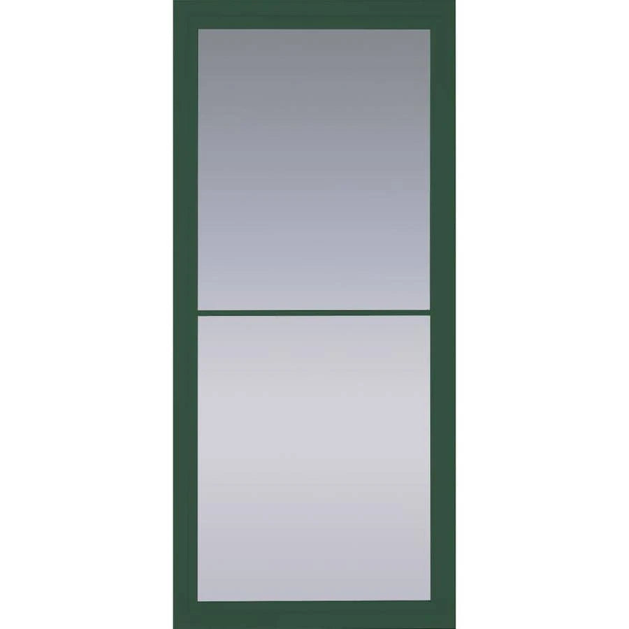 Pella Rolscreen 36-in x 81-in Green Full-view Universal Reversible Aluminum Storm Door | 5600122E
