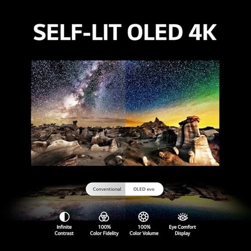 LG 55-Inch OLED C3 HDR 4K Smart TV Bundle with 120Hz Refresh Rate and UAX HDMI Cable E7006