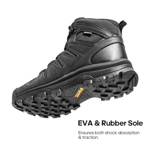 NORTIV 8 Men's Mid Hiking Boots Waterproof Outdoor Trekking Shoes C306805