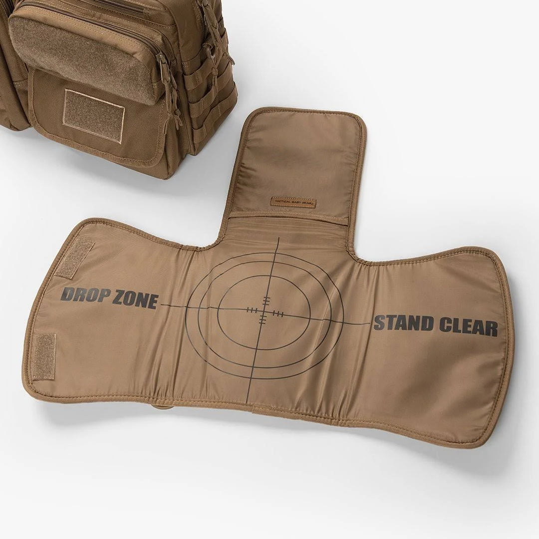 Deuce 2.0 Tactical Diaper Bag + Baby Carrier Bundle, Coyote Brown J2514