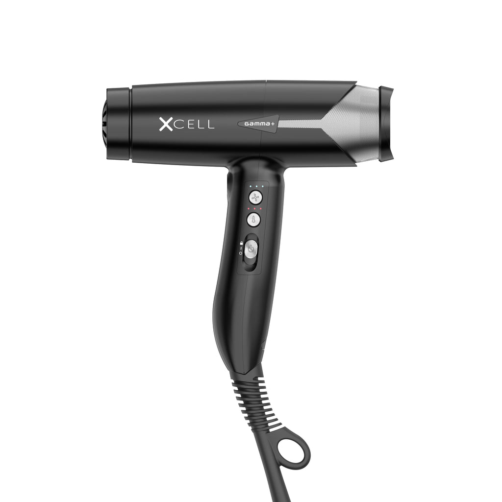 GAMMA+ Xcell Professional Hair Dryer Ionic Technology Matte Black Q1270