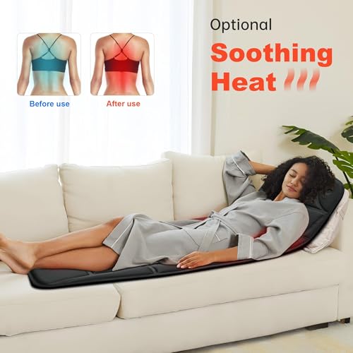 CILI Full Body Massage Mat with Heat and Vibration Q744