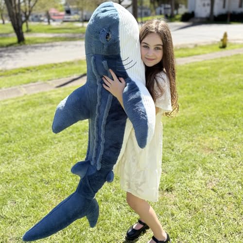 Tezituor 51 inch Giant Whale Shark Stuffed Animal Plush Pillow M152089