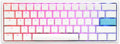 Ducky One 2 Mini Pure White - RGB LED 60% Double Shot PBT Mechanical Keyboard (Cherry MX Brown)