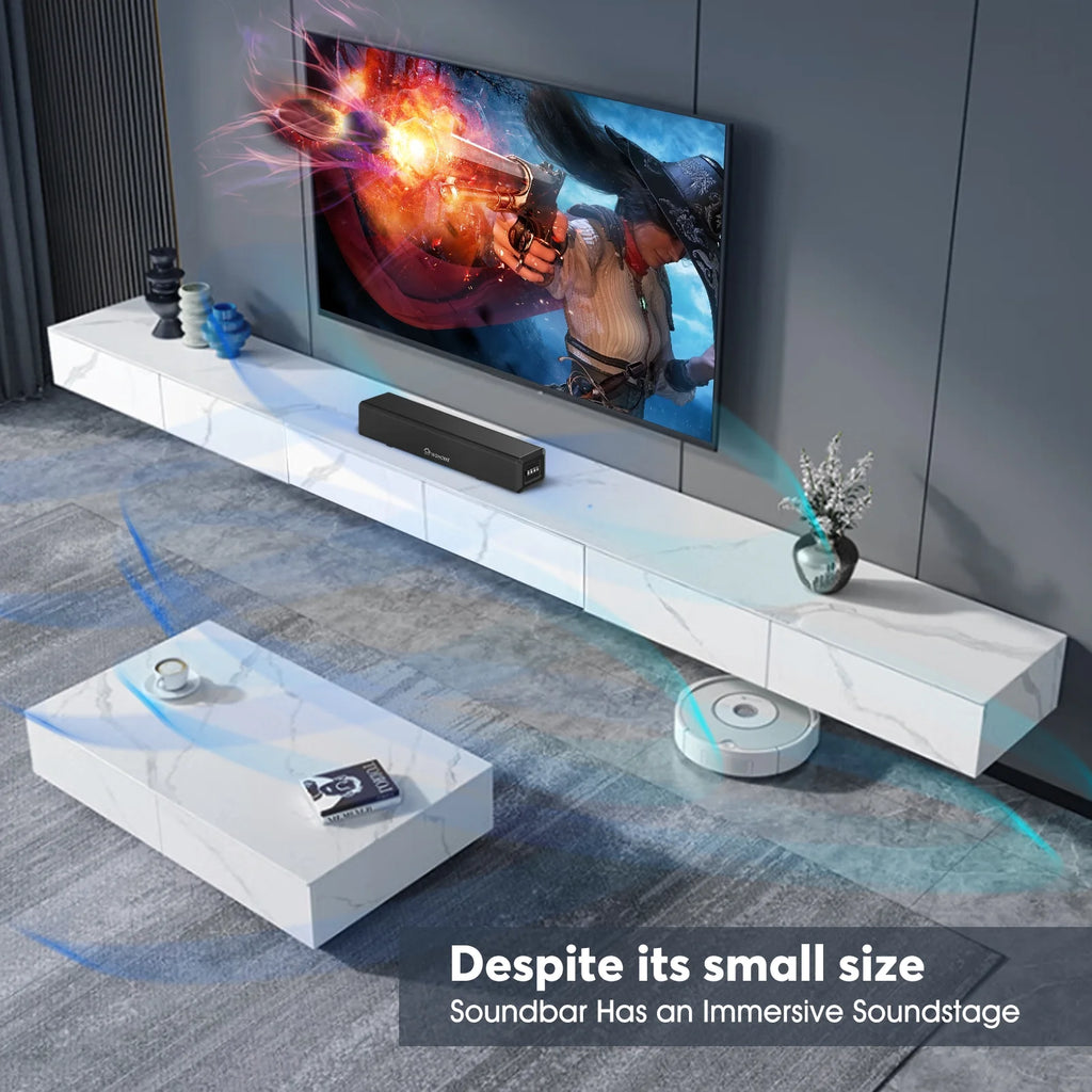Wohome S66 16-Inch 50W Soundbar for TV with Bluetooth and Subwoofer Y4085