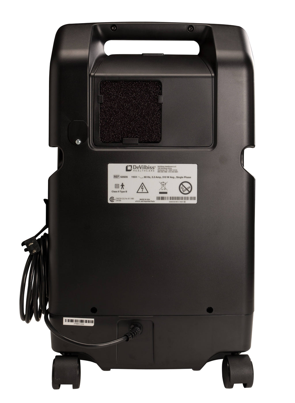 Devilbiss Compact Oxygen Concentrator, 5-Liter W93363