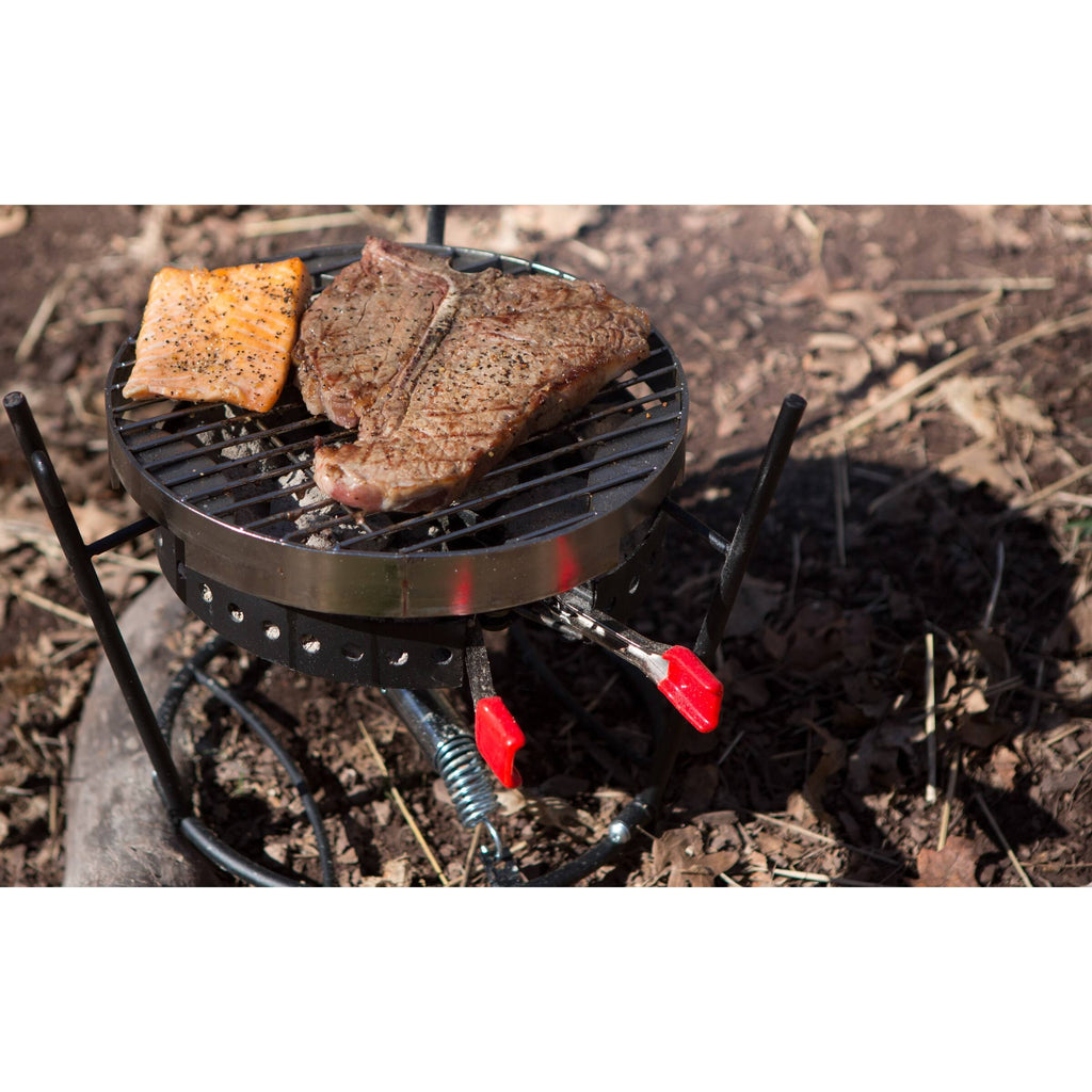 Campmaid 3-Piece Combo Grill Set Black W6683