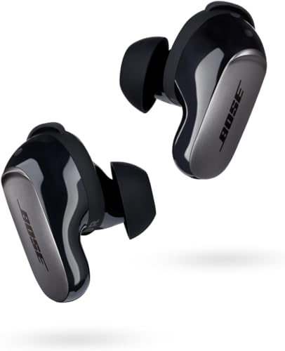 Bose QuietComfort Ultra Bluetooth Earbuds, Wireless with Spatial Audio and Active Noise Cancellation, Black R443808
