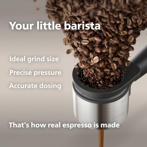 Philips Baristina Espresso Machine, Compact, 16 Bar Pump Pressure, Black B155