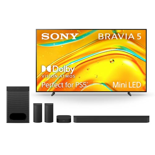 Sony BRAVIA 5 65 Inch Mini LED 4K Smart Google TV with XR Processor, 2025 Model V700322