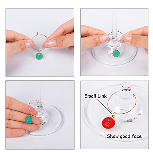 Christmas Wine Glass Charms - Stem Glass Markers for Holiday Party (18 Pack) O196746