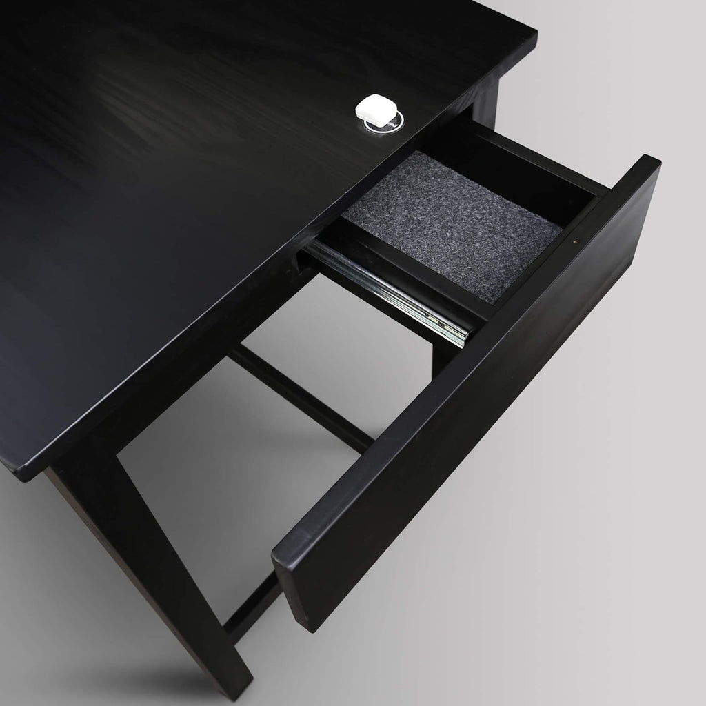 Casual Home Jefferson Work Desk Side Drawer, Black T1328