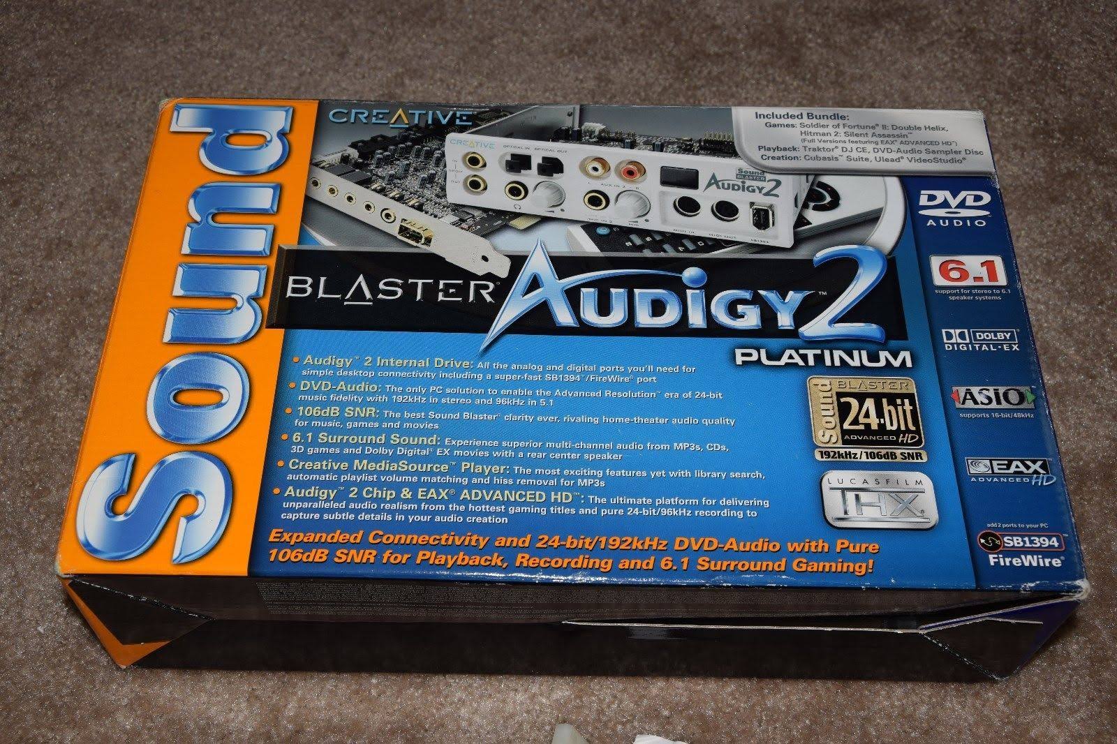 Creative Sound Blaster Audigy2 ZS Platinum Sound Card SB0010 J152