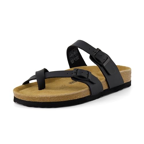 CUSHIONAIRE Women's Luna Cork Footbed Sandal I795