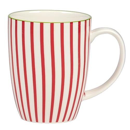 Holiday Fun Porcelain Mugs – Set of 6 Assorted 14 oz Cups with Christmas Designs F216