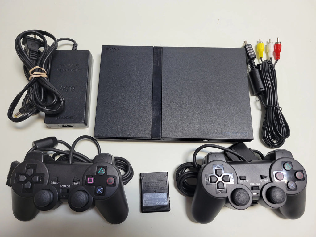 Pre-Owned Sony PlayStation 2 PS2 Slim Console with 2 Controllers X911