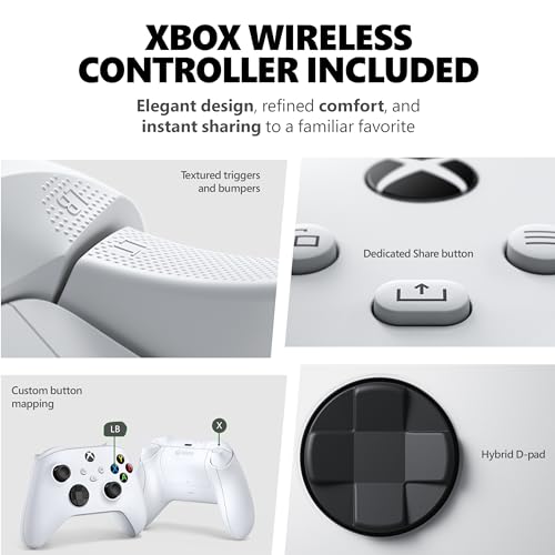 Xbox Series S Starter Bundle with Game Pass Ultimate 3 Month Membership, 512GB SSD J473