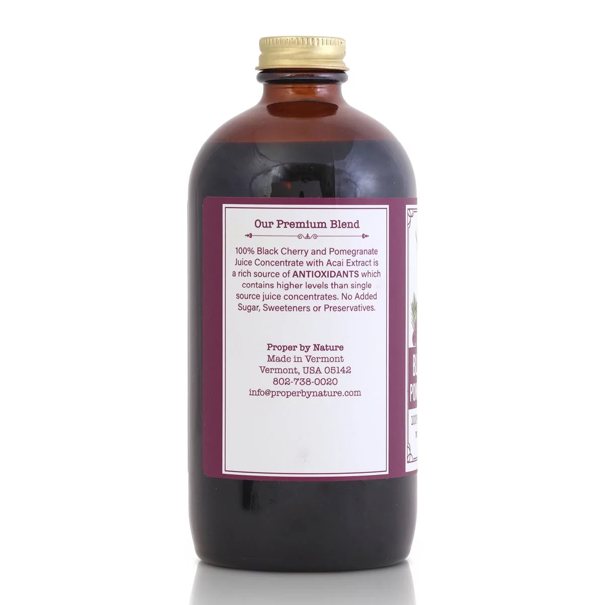 Proper by Nature Black Cherry & Pomegranate Juice Concentrate with Acai Extract Y29470