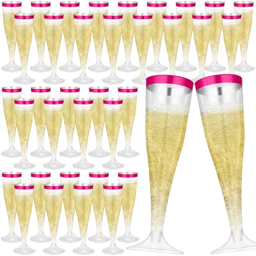 36 Pcs Plastic Champagne Flutes 4.5 oz Clear Toasting Glasses for Party V61372