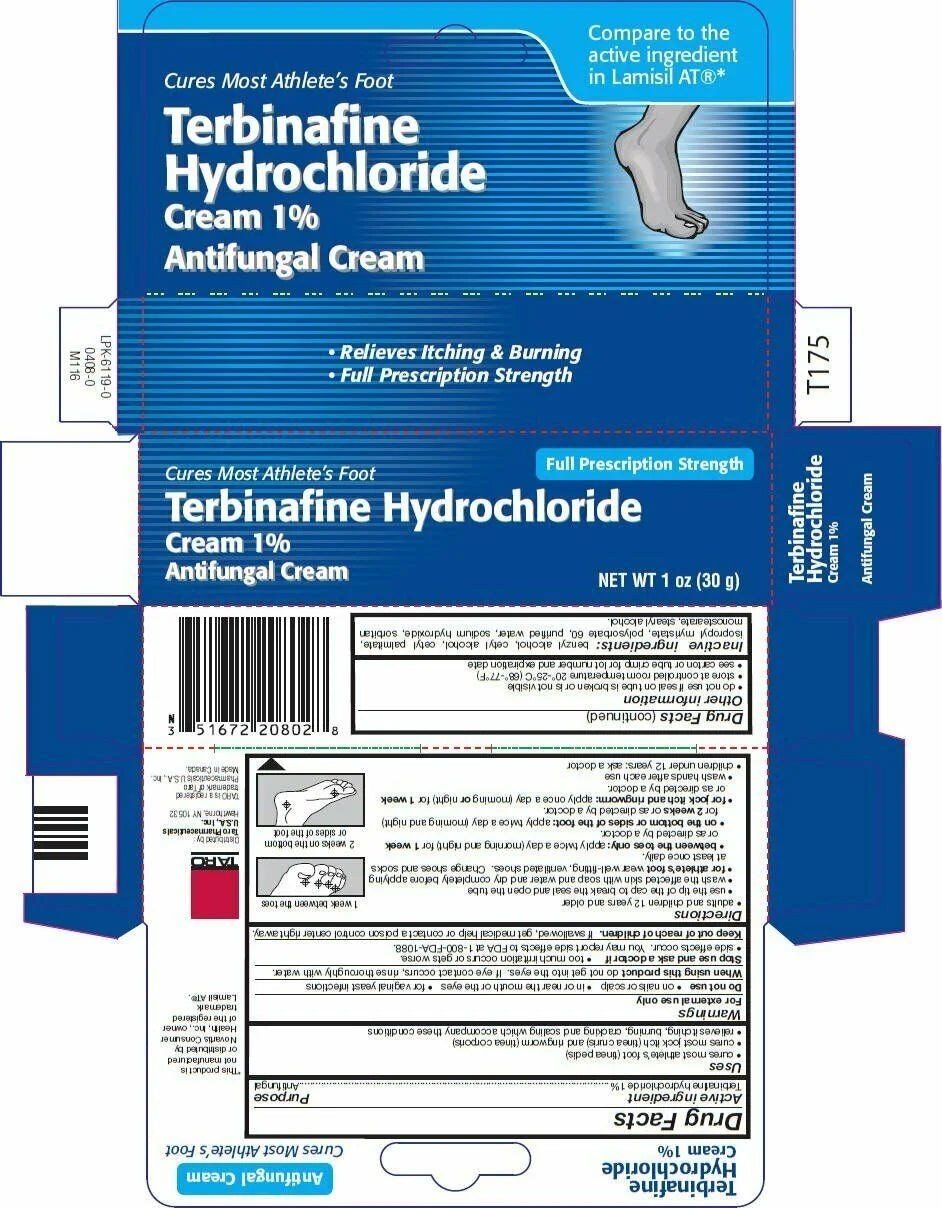 Taro Terbinafine Hydrochloride Cream 1% 1 oz (Pack of 3) P876