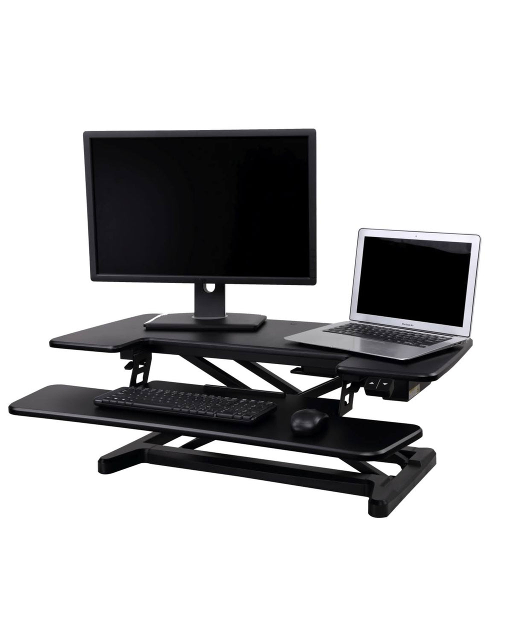 FlexiSpot AlcoveRiser EM7MB Standing Desk Converter, Electric Height Adjustable, Black U51939