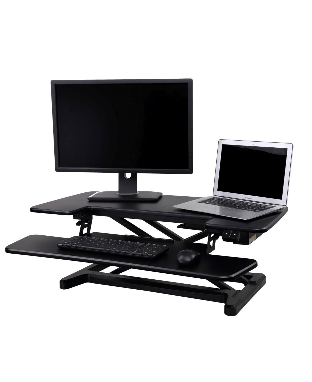 FlexiSpot AlcoveRiser EM7MB Standing Desk Converter, Electric Height Adjustable, Black U51939