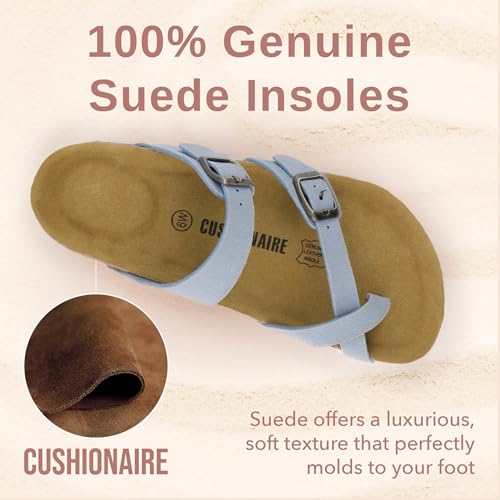 CUSHIONAIRE Women's Luna Cork Footbed Sandal I795