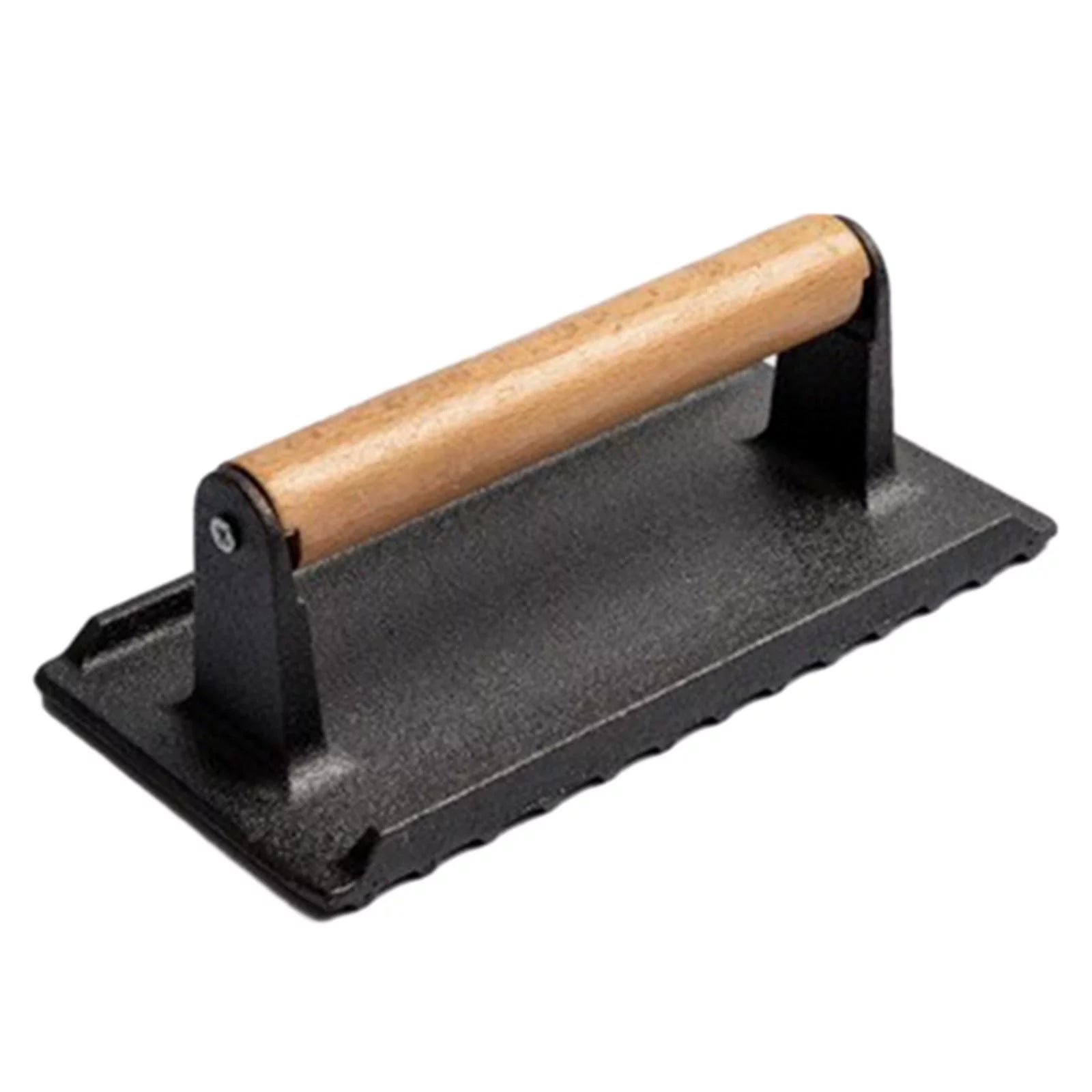 Cast Iron Barbecue Press for Burgers and Steak H626