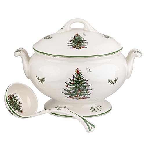 Spode Christmas Tree 14-Inch Tree-Shaped Porcelain Serving Platter H48565