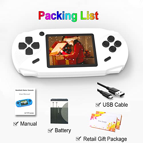 16 Bit Handheld Retro Video Game Player with 3.0'' Screen, Yellow K879