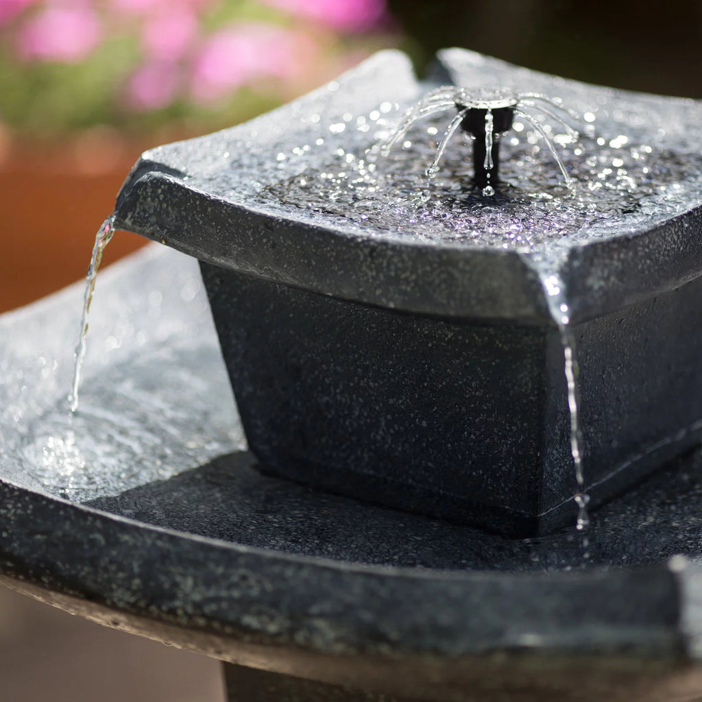 Smart Solar 34252RM1 Mahayana 2-Tier Solar Fountain Iron P229906