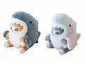 8'' Shark Cat Plush Toy Stuffed Animal Doll Grey Blue Gold N7855