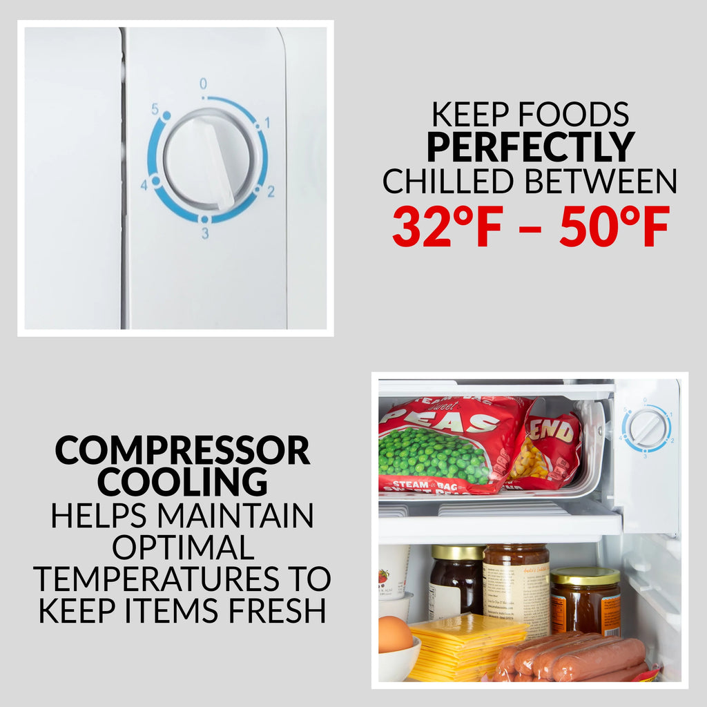 Coca-Cola CRF32CK 3.2 Cu. Ft. Refrigerator with Freezer, Red N5173
