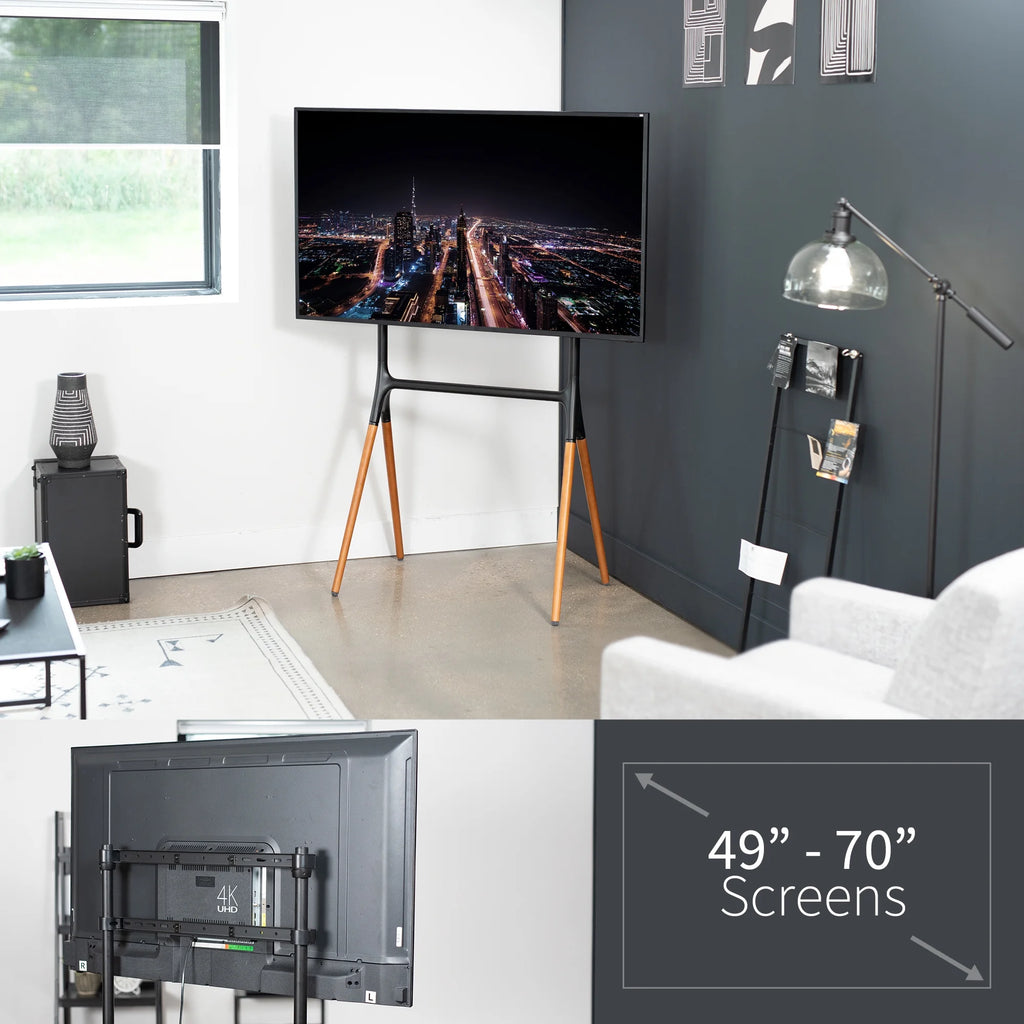 VIVO Easel Studio TV Adjustable Floor Stand for 49" to 70" Screens A5453