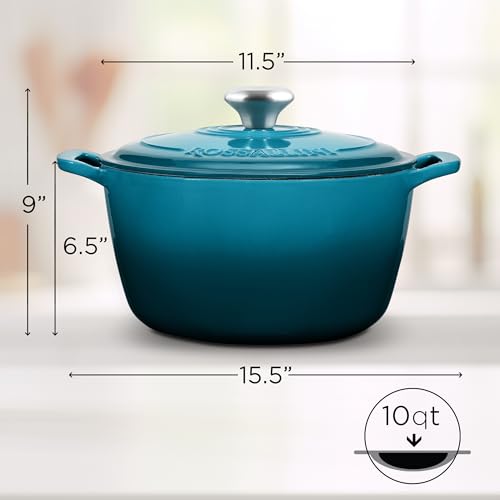 Signature Enameled Cast Iron Dutch Oven 5.5Q with Lid, Oyster Grey A277