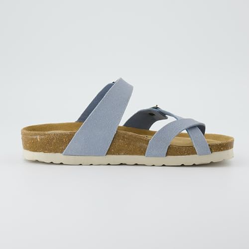 CUSHIONAIRE Women's Luna Cork Footbed Sandal I795
