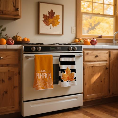 Wironlst Christmas Kitchen Hand Dish Towels 4PCS Buffalo Plaid 18x26 M198
