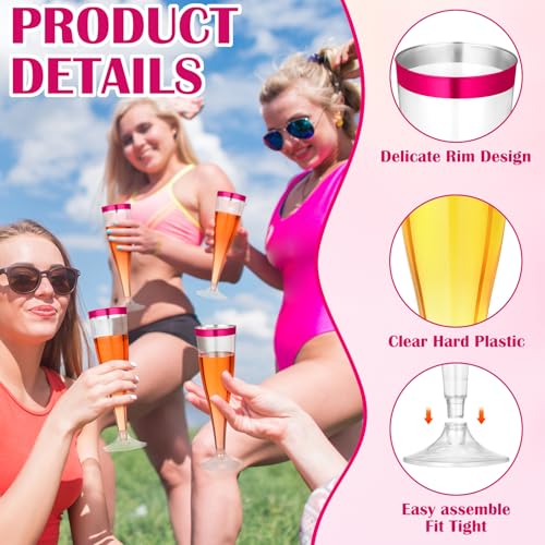 36 Pcs Plastic Champagne Flutes 4.5 oz Clear Toasting Glasses for Party V61372