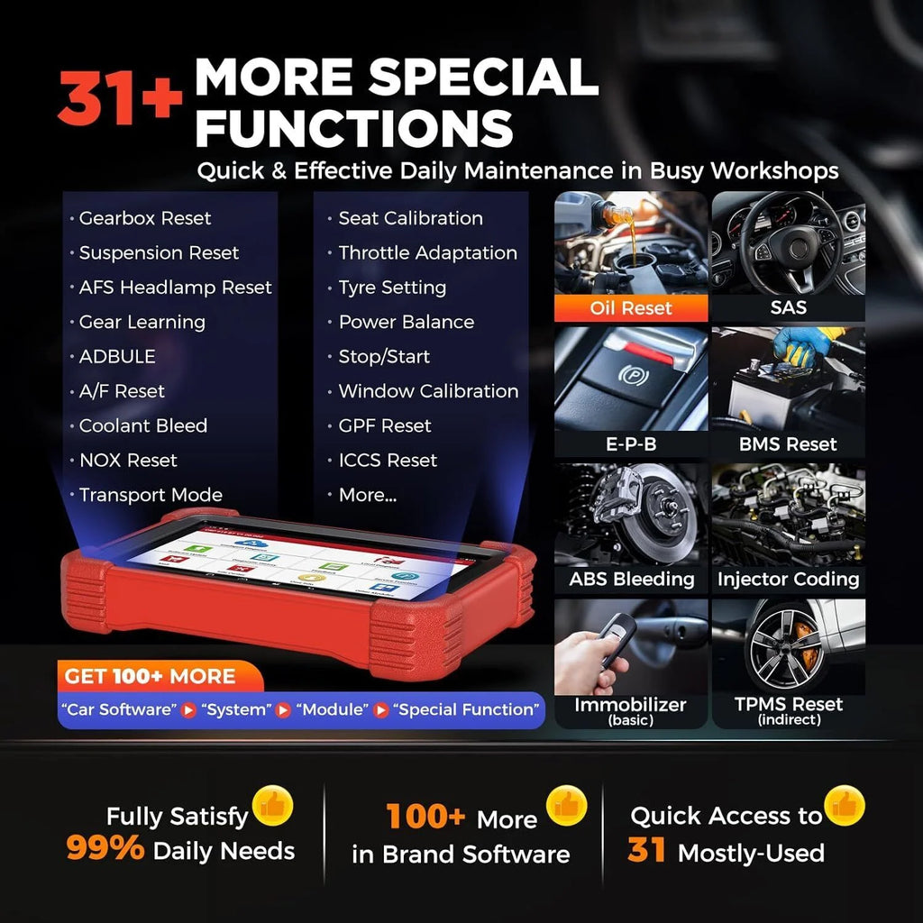 LAUNCH X431 CRP919X BT Elite Car Diagnostic OBD2 Scanner, All System Scan, ECU Coding, IMMO F480048