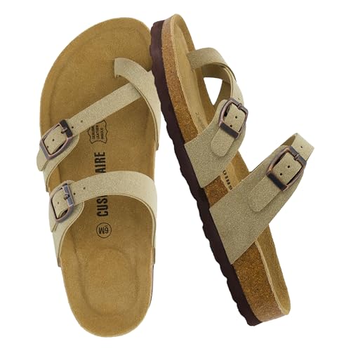 CUSHIONAIRE Women's Luna Cork Footbed Sandal I795