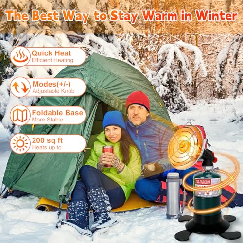 Portable Propane Heater for Camping, Outdoor Patio, Self Ignition Radiant Z659659