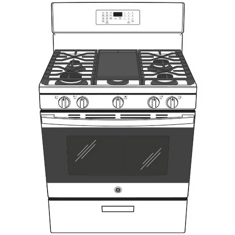 GE® 30" Free-Standing Gas Range O1662