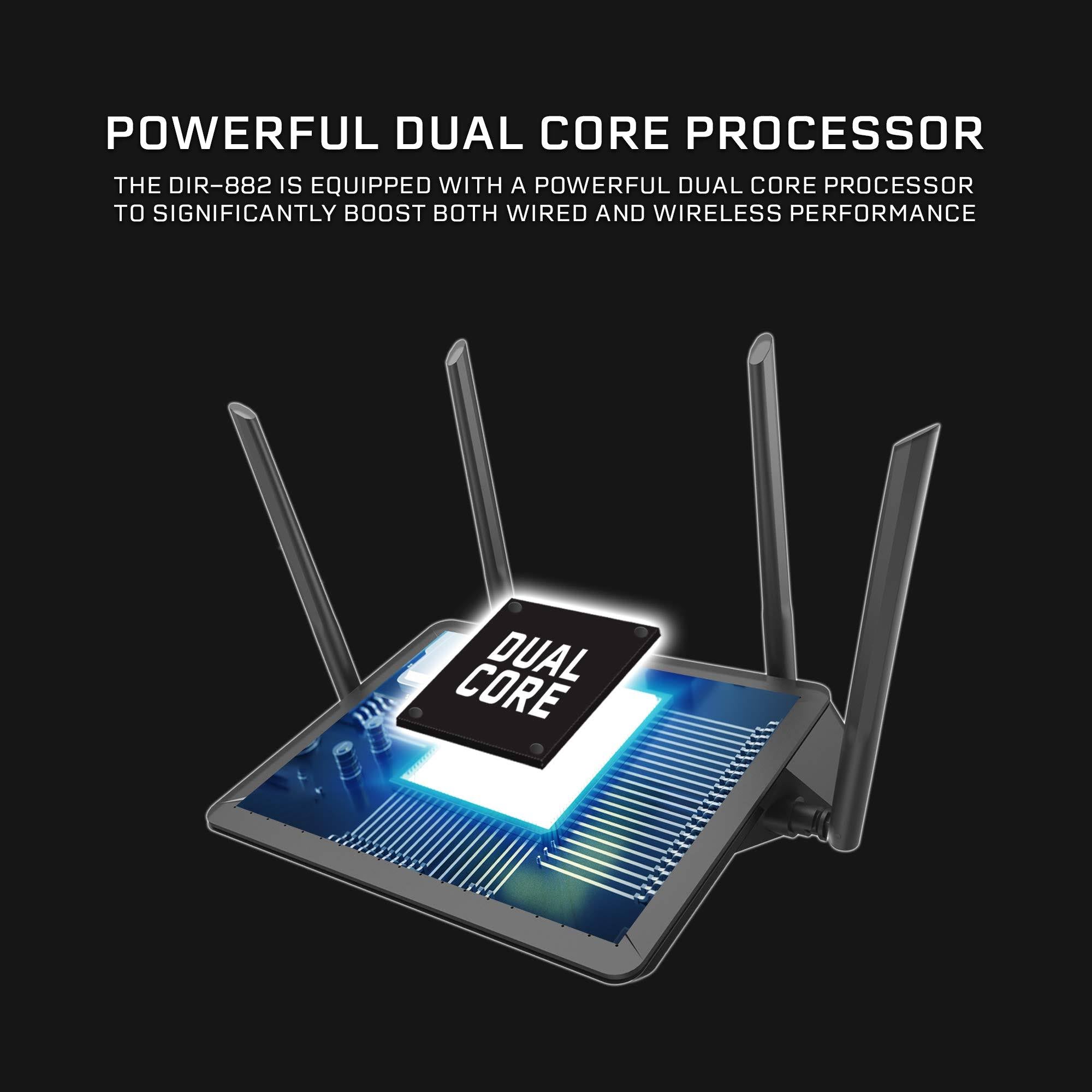D-Link DIR-882 Wireless Router - 2533 Mbps - Gigabit Ethernet S6248