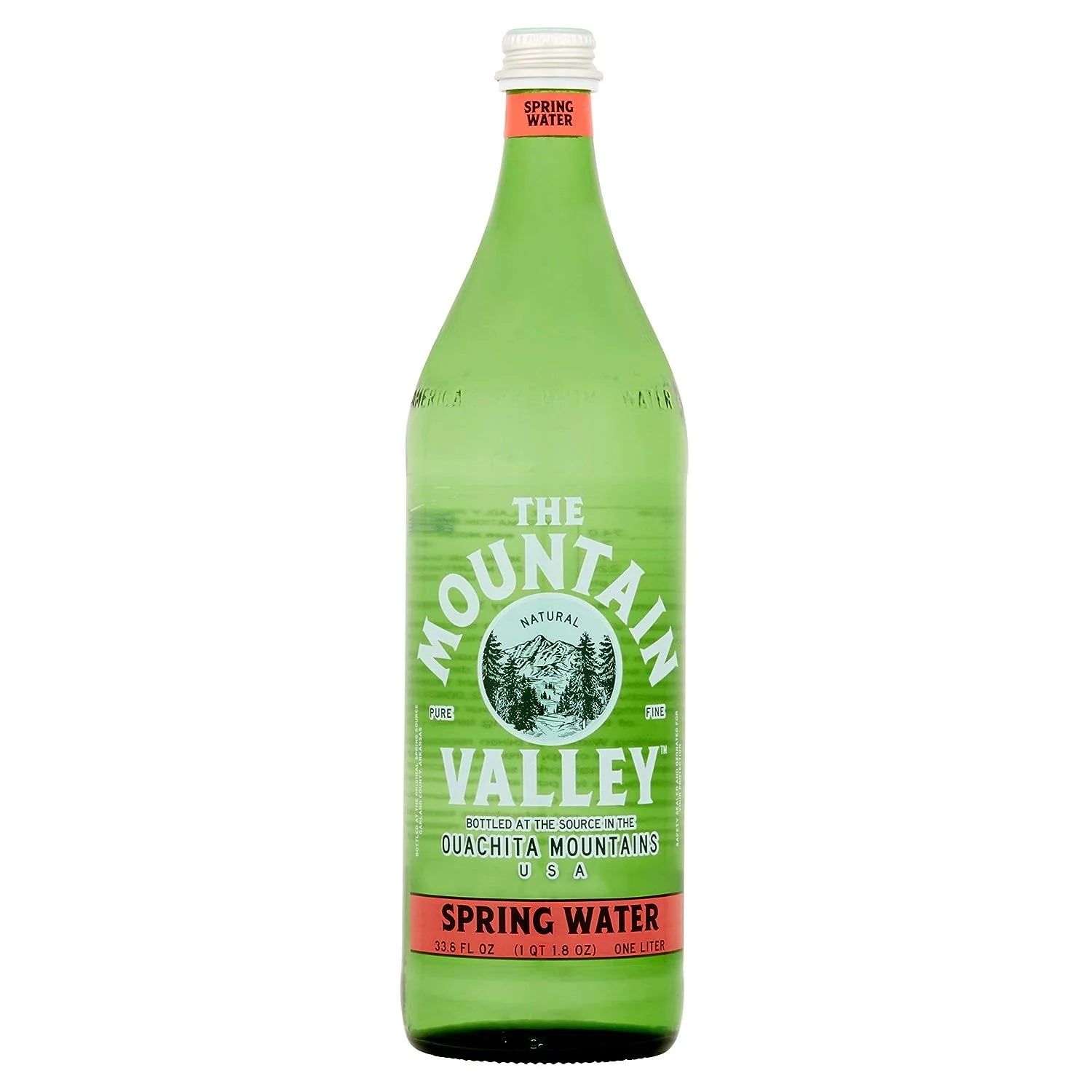 Mountain Valley Spring Water 1L Glass Bottle, 12-Pack V11340