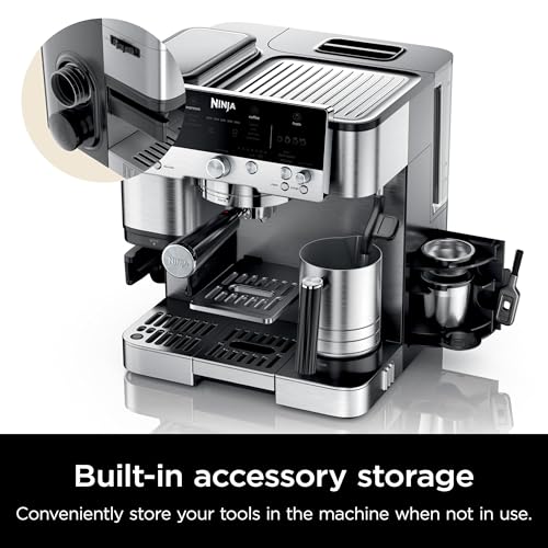 Ninja Luxe Café Premier Series Espresso Machine and Drip Coffee Maker, Stainless Steel T553