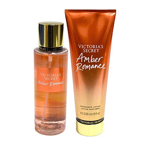 Victoria's Secret Amber Romance Fragrance Mist & Body Lotion Set V377