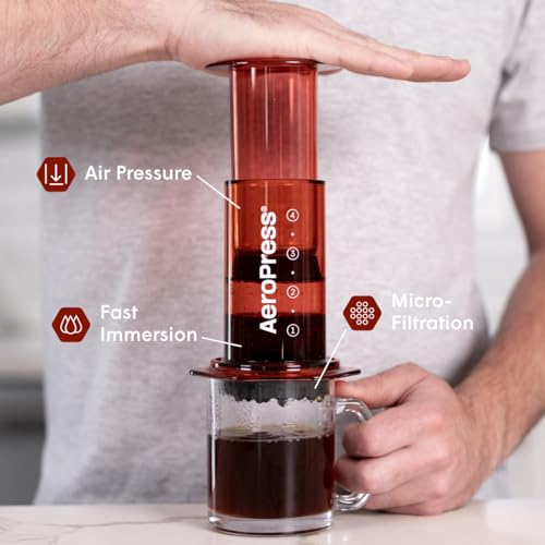 AeroPress Original XL Coffee Press – 3-in-1 Portable Coffee Maker for Camping & Travel Y52044