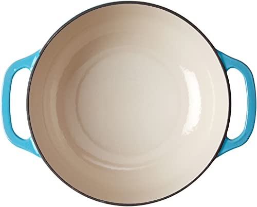 Lodge 6 Quart Enameled Cast Iron Dutch Oven with Lid, Indigo A835868